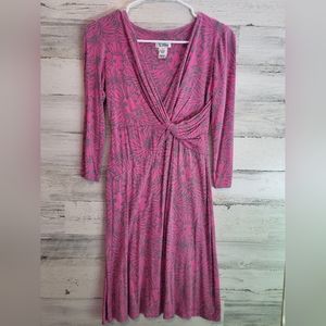 Lilly Pulitzer Dress Lion Stetchy Cute Form fitting! Size XS a bit of pilling